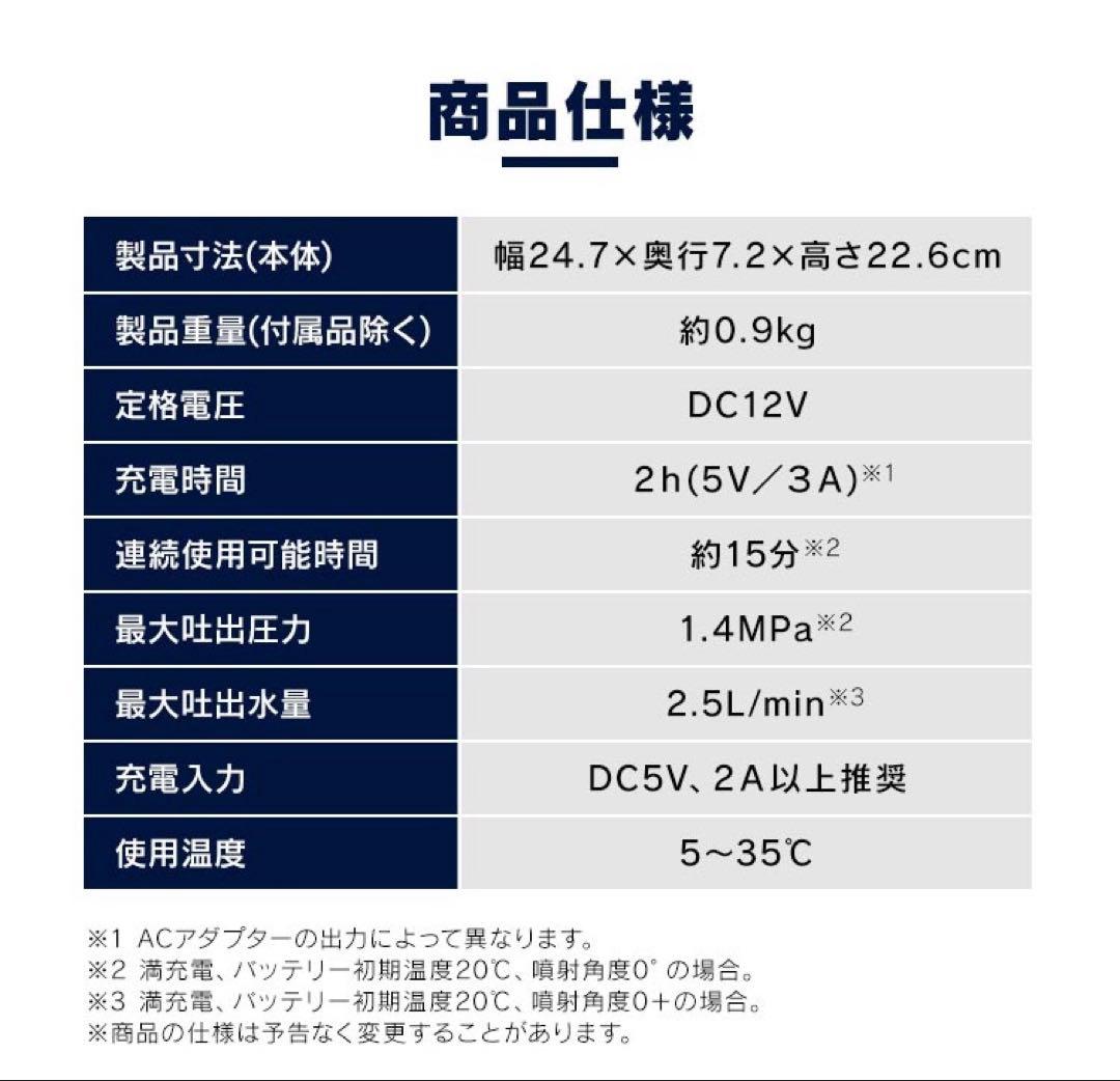 アイリスオーヤマ　ハンディウォッシャー【美品‼️スピード発送‼️安心のメルカリ便‼️】