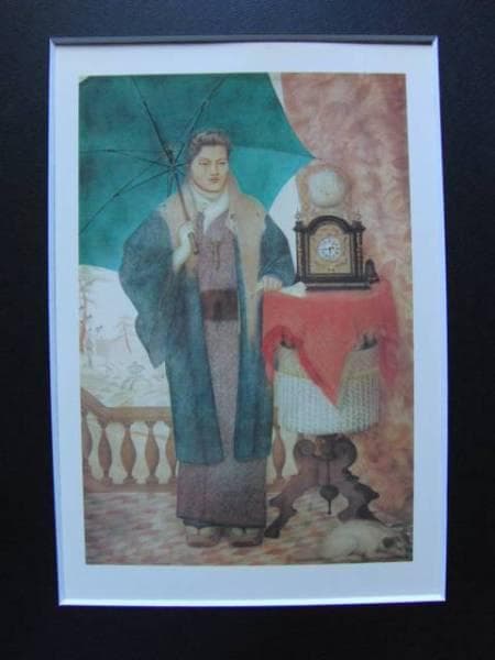 堂本印象 「故父」 超希少画集より、新品額装付