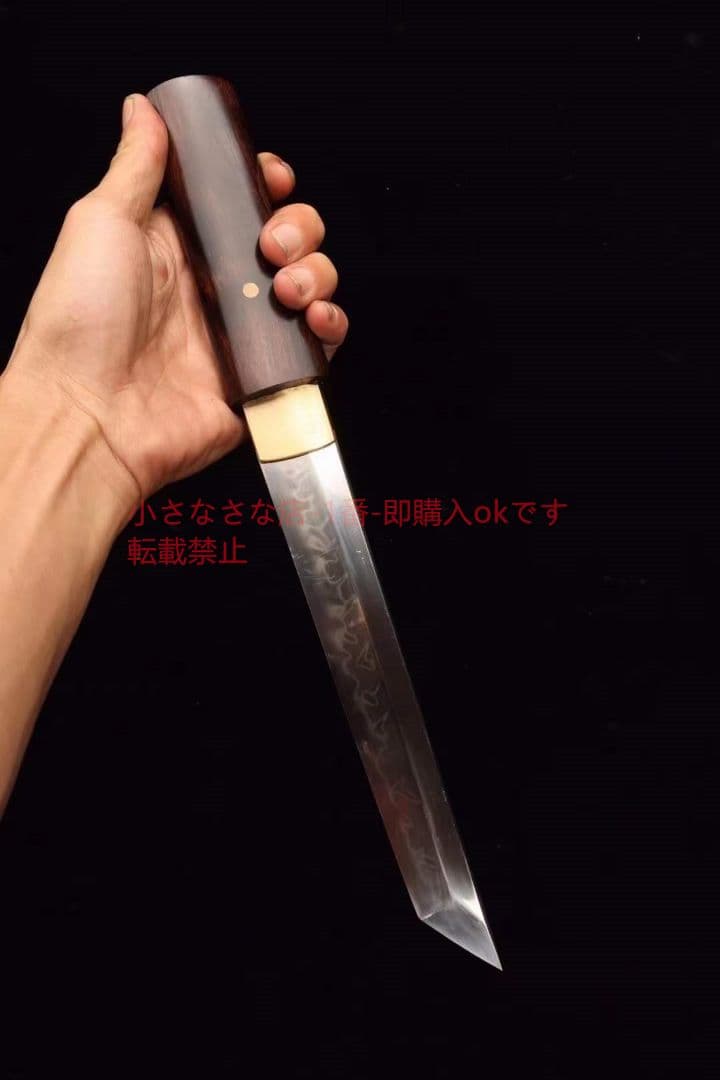 『黒檀小猟刀』武具　刀装具　日本刀　模造刀   居合刀    肋差   短刀