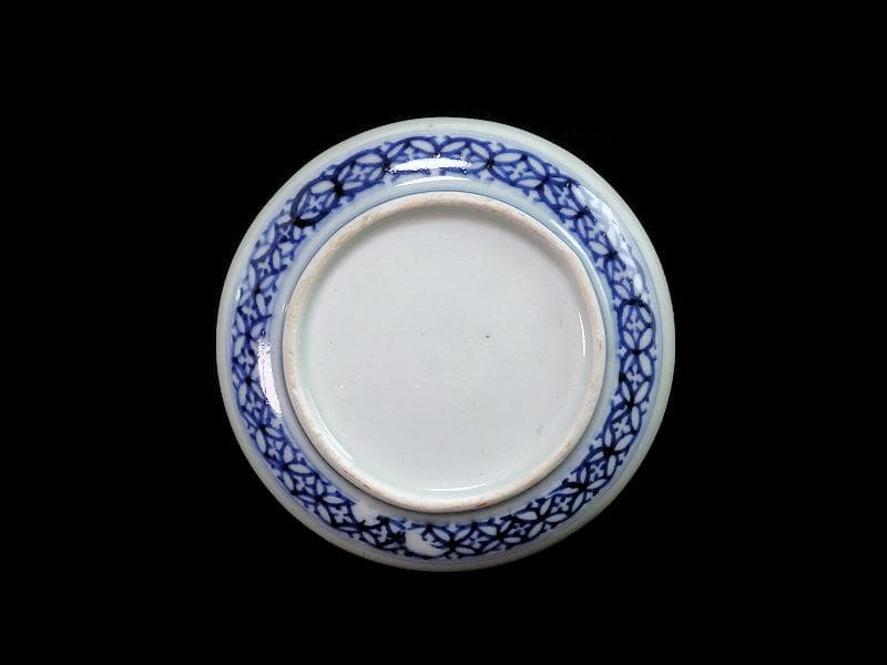 古伊万里　金襴手　鶴亀に松竹梅の図　油壷　D652-CHe