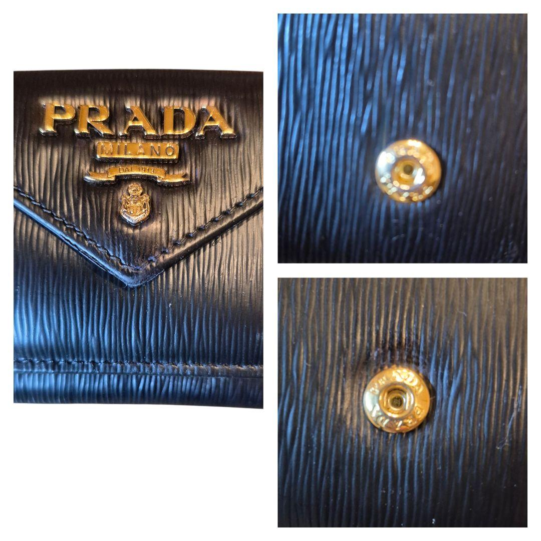 ＰＲＡＤＡ　プラダ　サフィアーノ　三つ折り財布　x