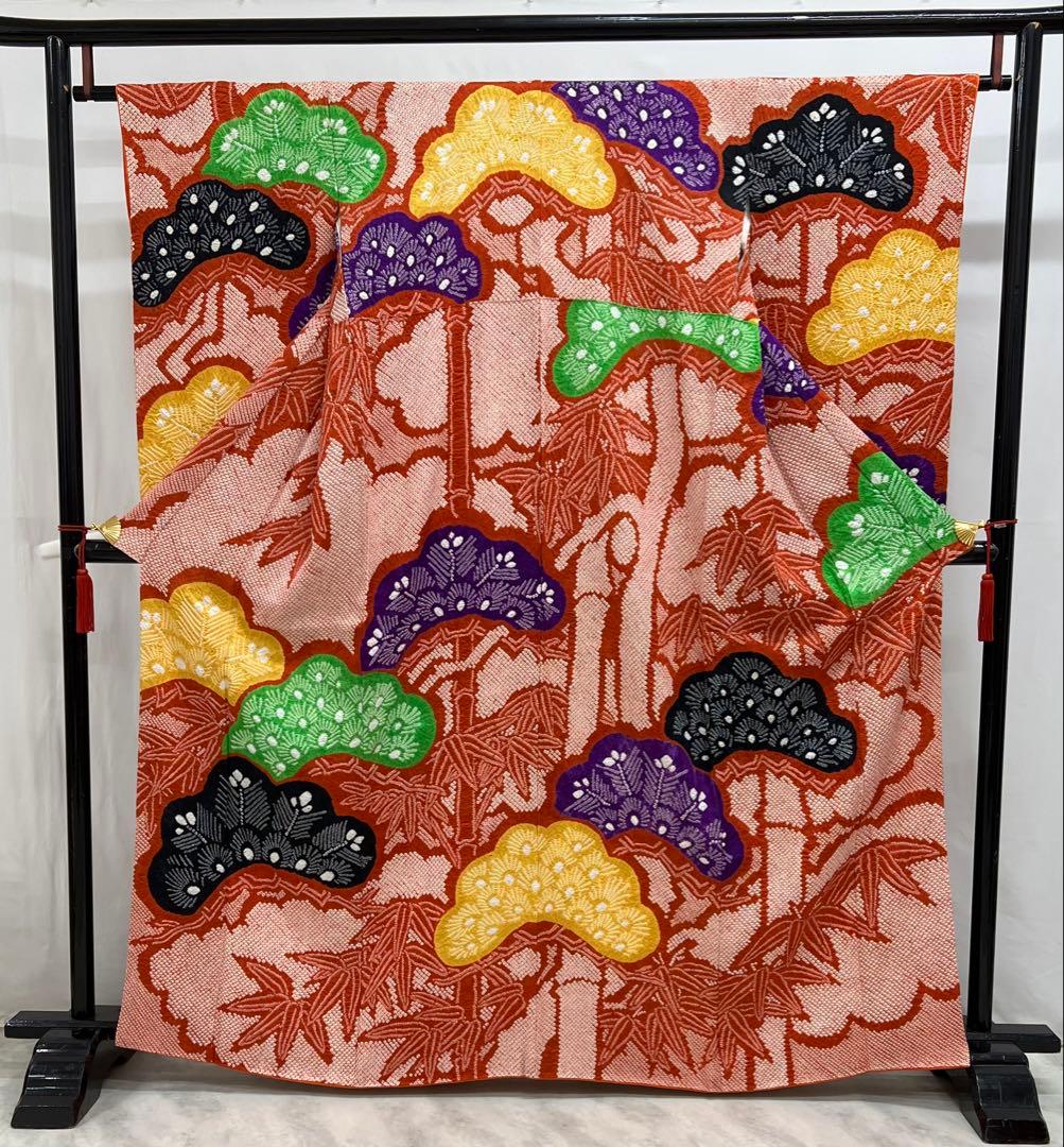 総絞り　振り袖　フルセット　別誂長襦袢付　成人式　豪華　612