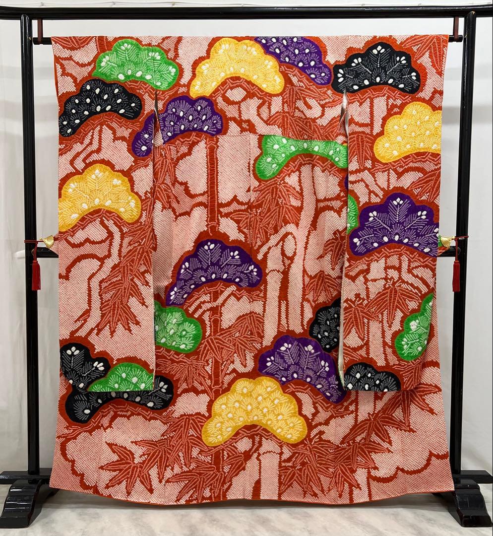 総絞り　振り袖　フルセット　別誂長襦袢付　成人式　豪華　612