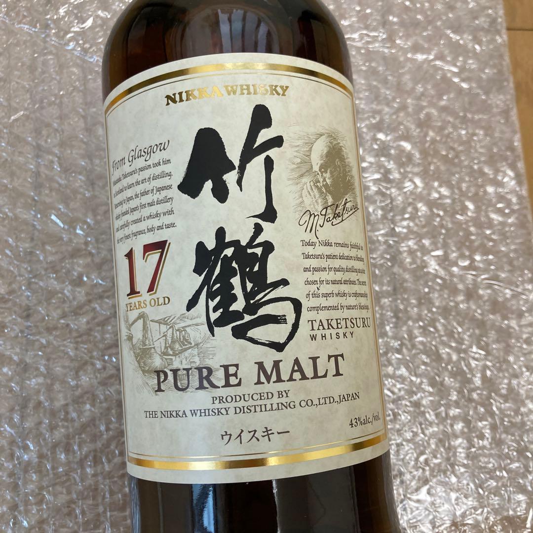 【新品未開封】ニッカウヰスキー 竹鶴 17年 ピュアモルト 700ml 箱あり