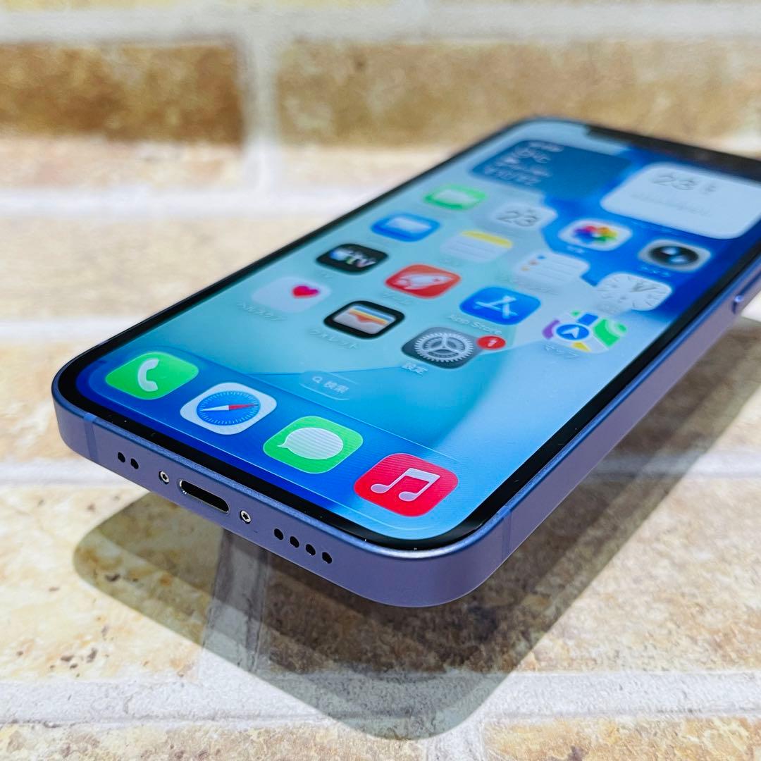 SIMフリー iPhone12mini 64GB パープル 電池良好