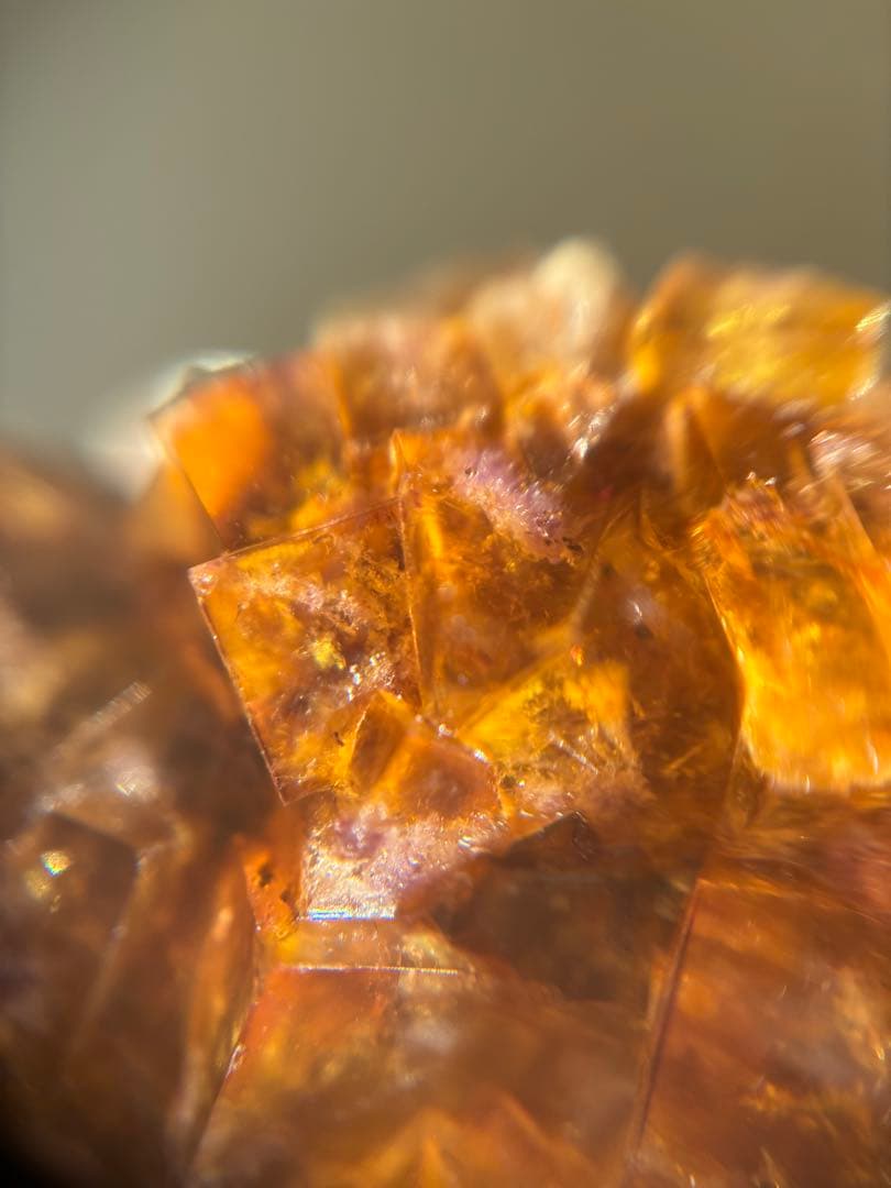 ドイツ産　フローライト　原石　鉱物標本　アンバー