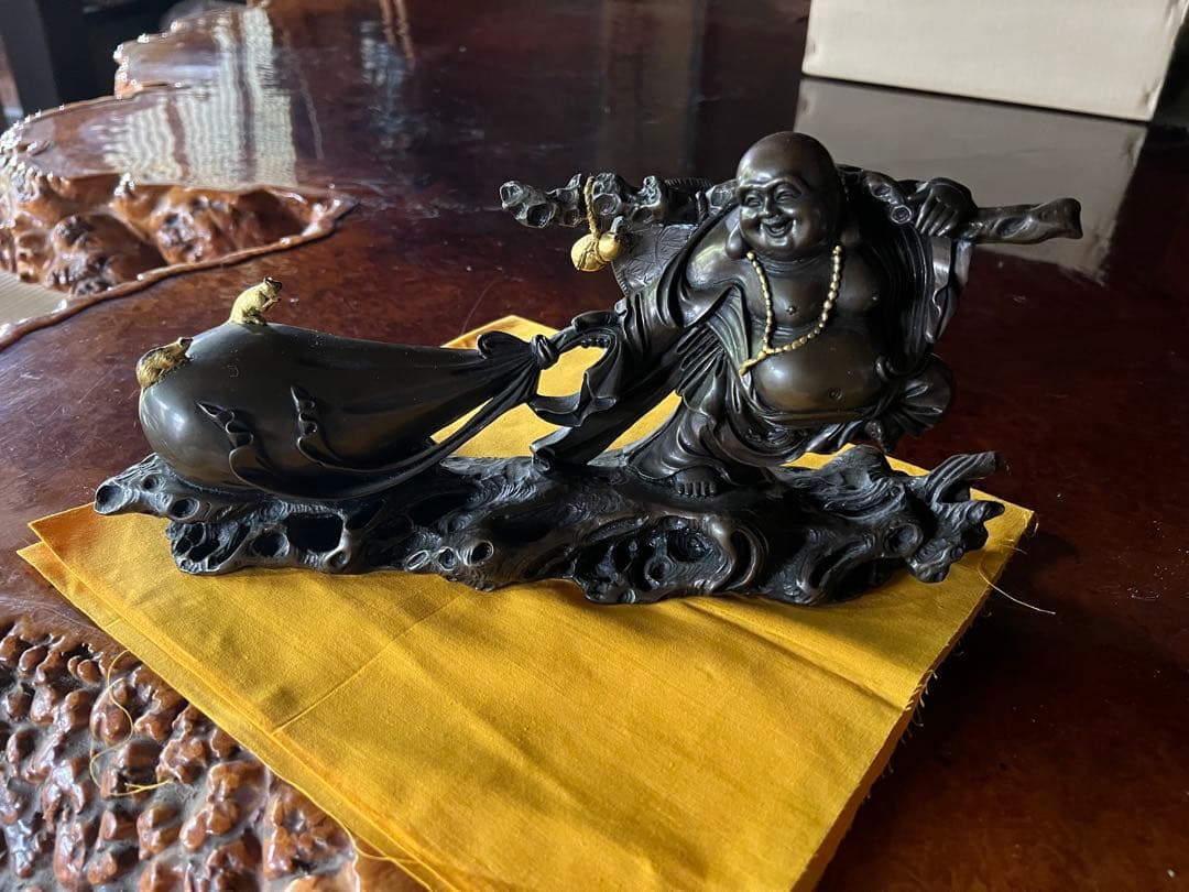 高岡銅器　置物　布袋さん