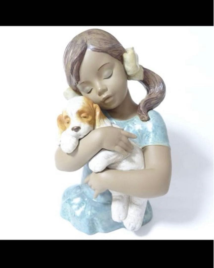 ヴィンテージ LLADRO グレス、とっても好きよ 大型フィギュリン