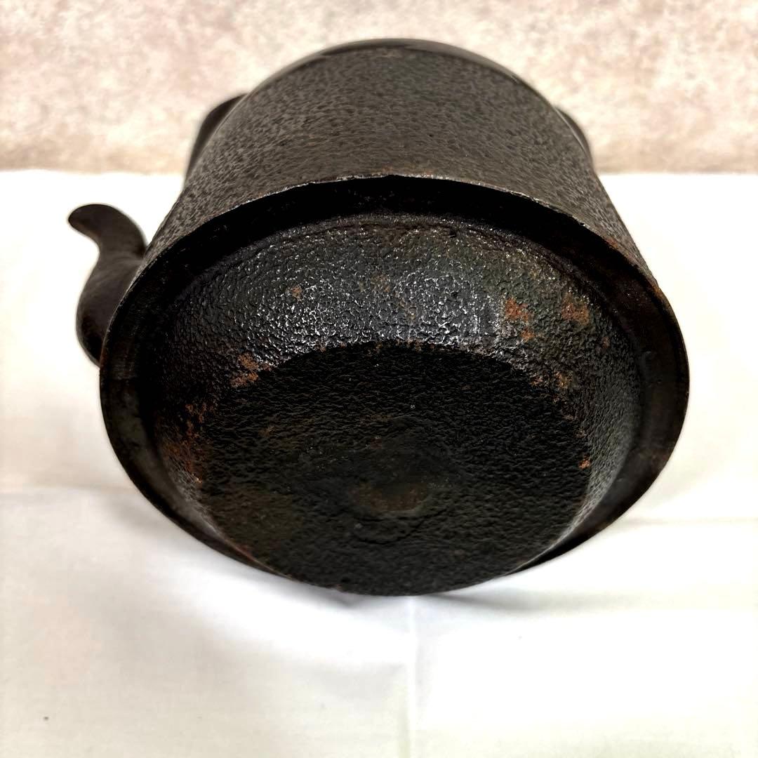 南部三厳堂　鉄瓶　南部鉄器　竹図　骨董　アンティーク　茶道具