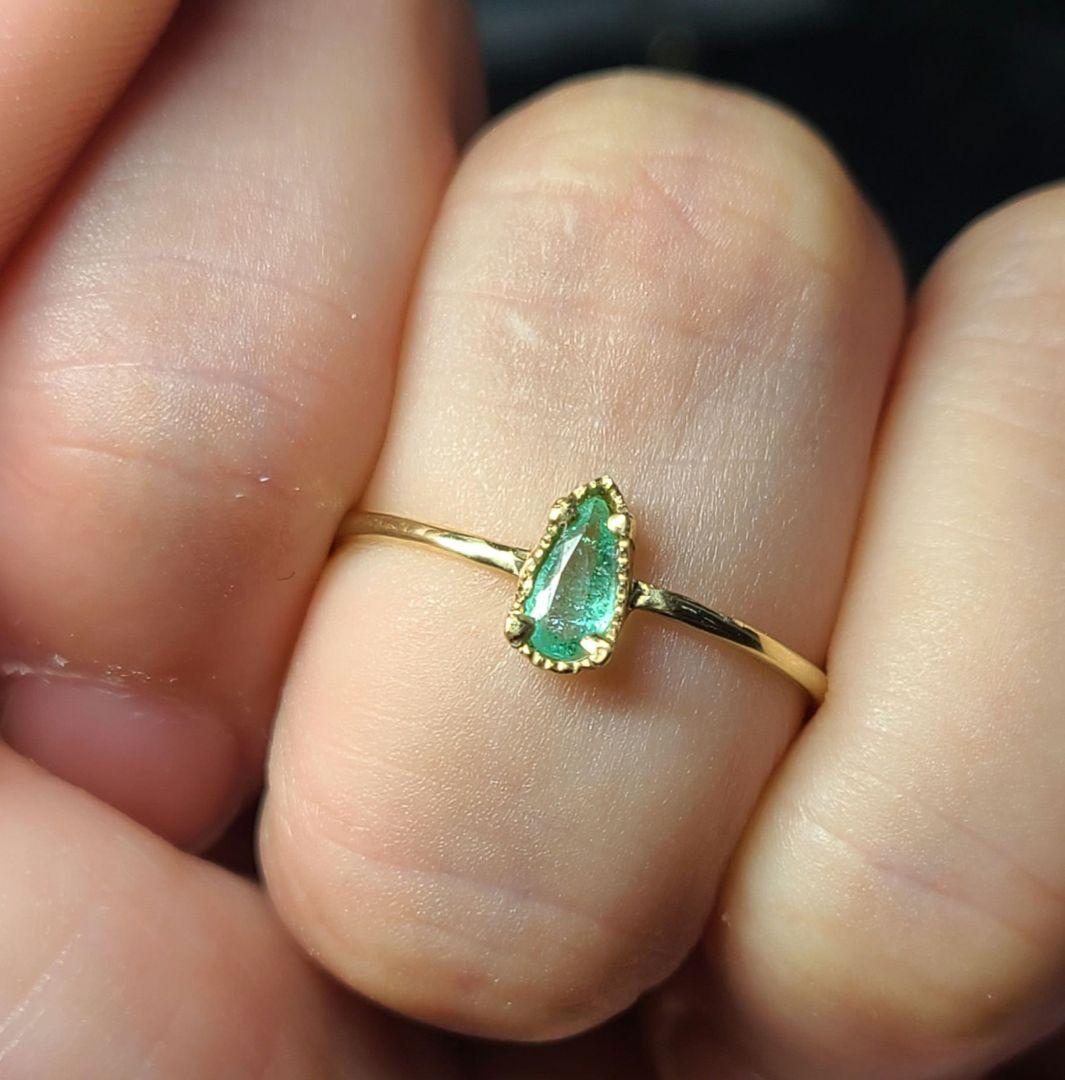 ringo★ブラジル産バターリャパライバトルマリン★リングオーダー