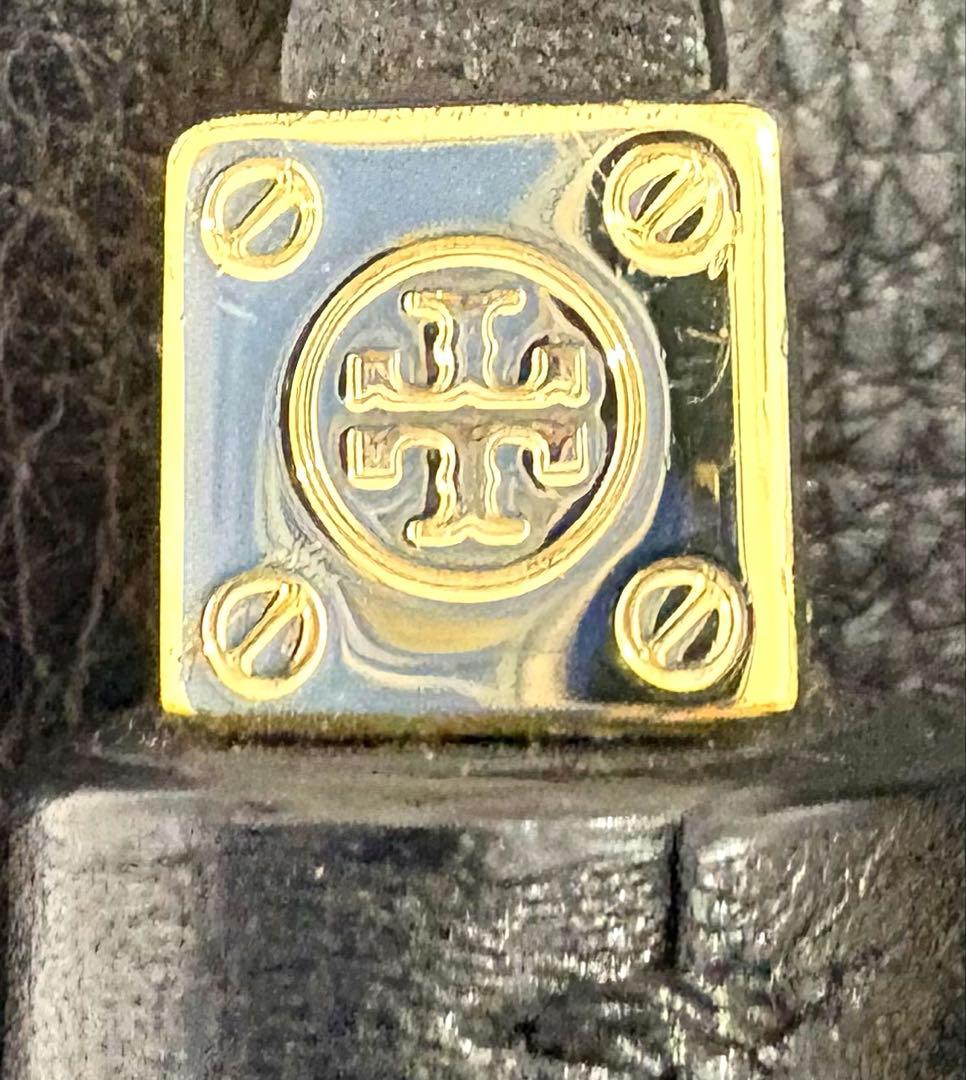 TORY BURCH レザー 2WAY ショルダーバッグ 黒 フリンジ