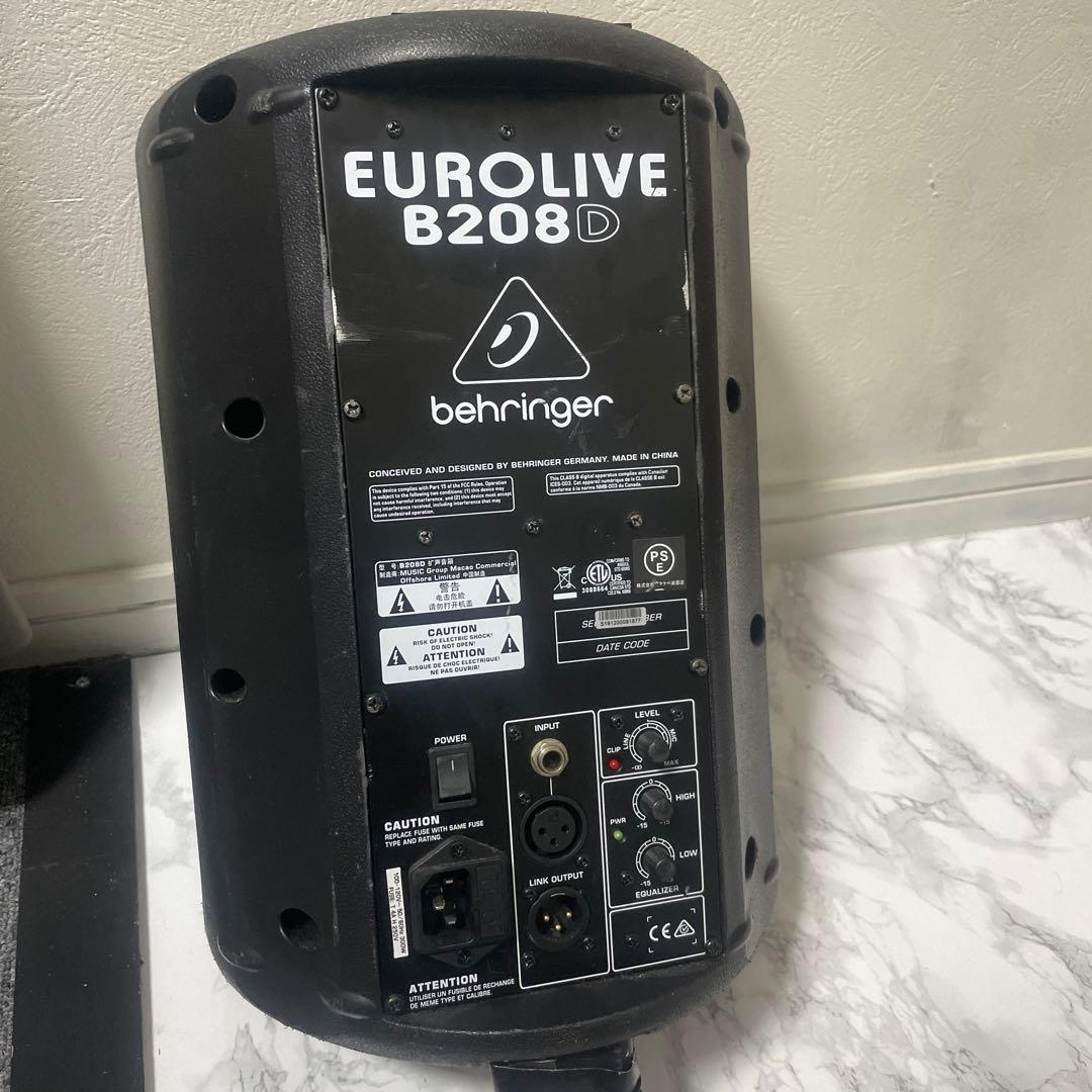 BEHRINGER EUROLIVE B208D パワードスピーカー