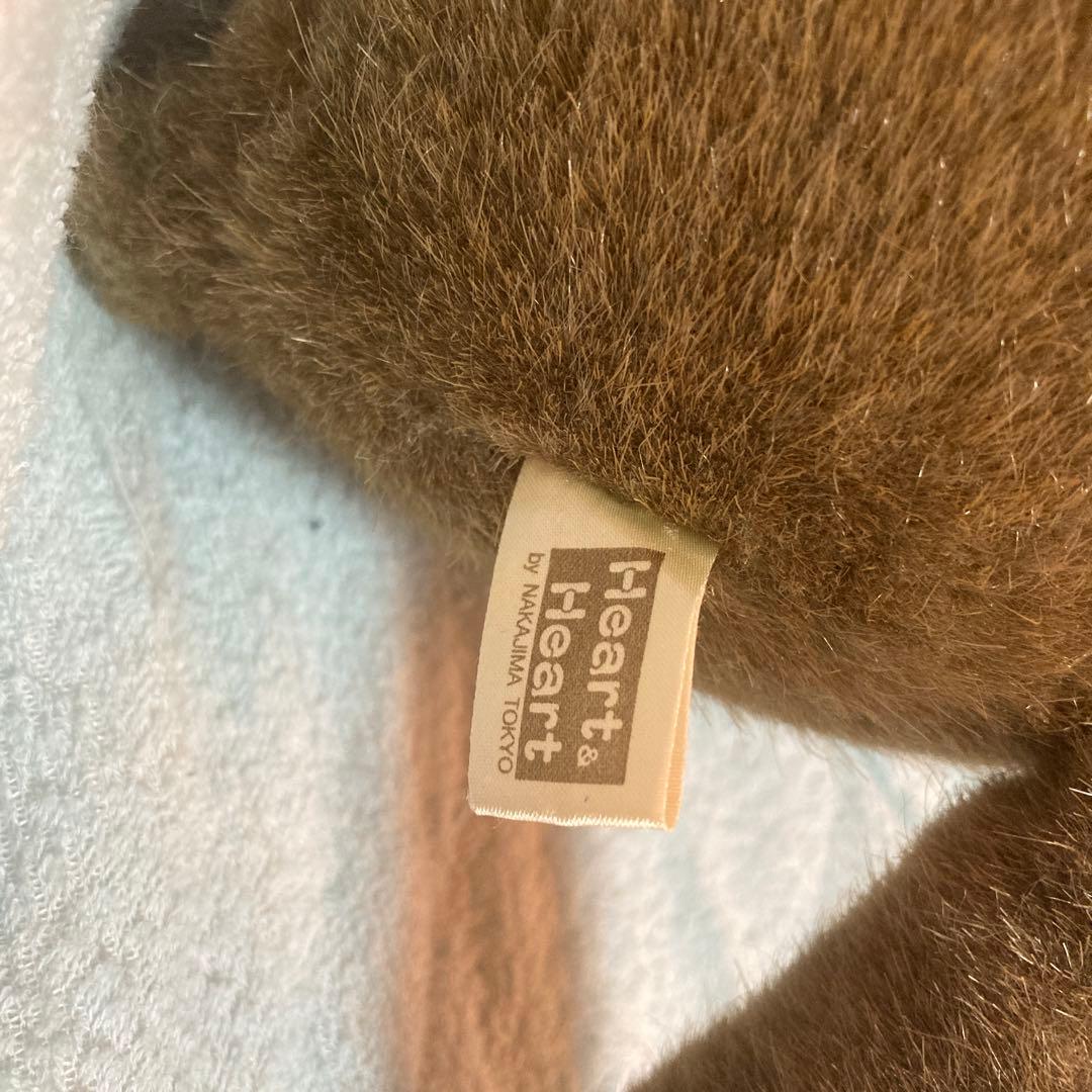 昭和レトロ　ナカジマ　たぬき　ぬいぐるみ　Heart＆Heart 中古品