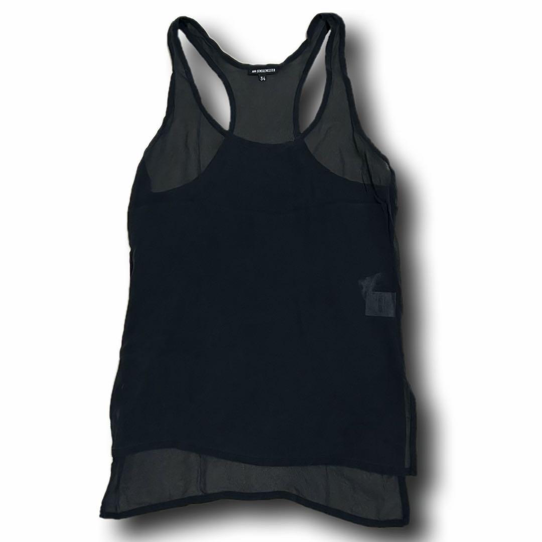 トップス 09SS ANN DEMEULEMEESTER Silk Tank Top