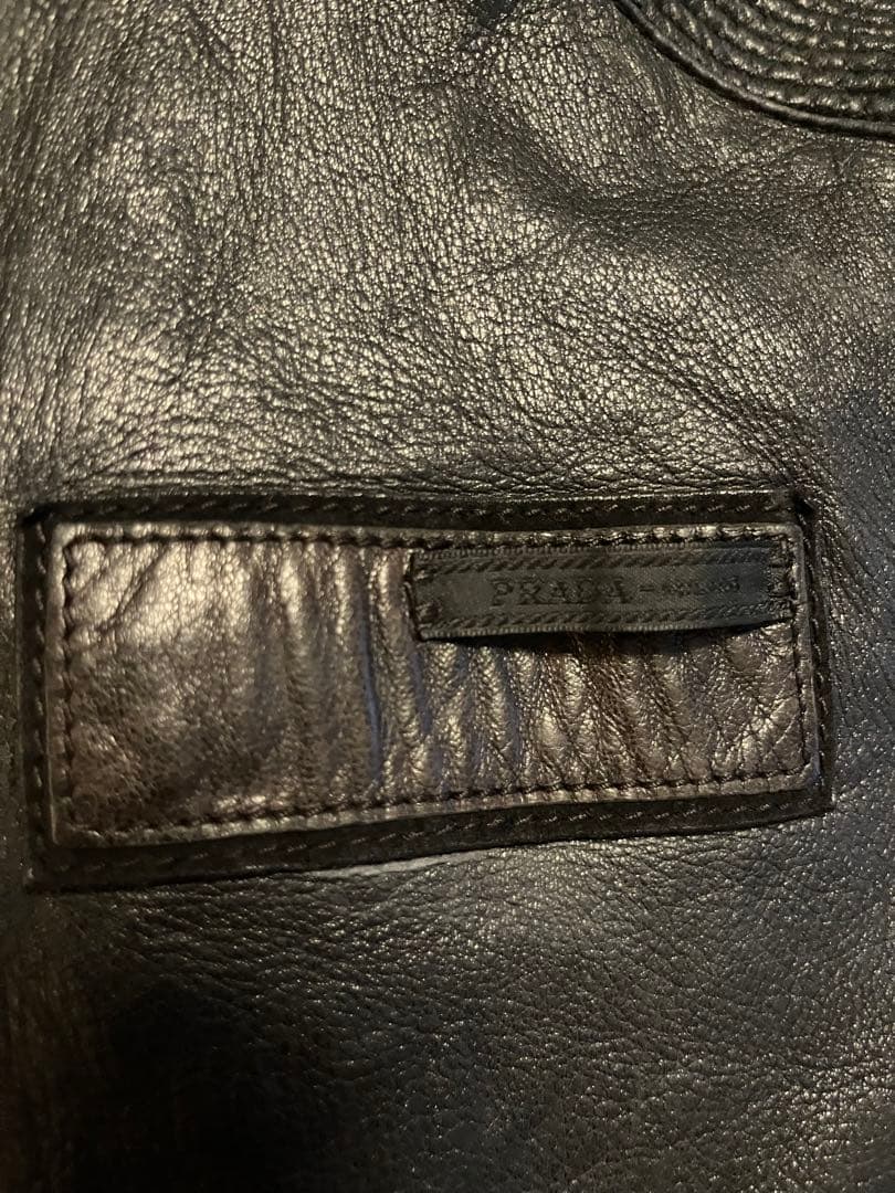 PRADA 2009年 ライダースジャケット 本革 48