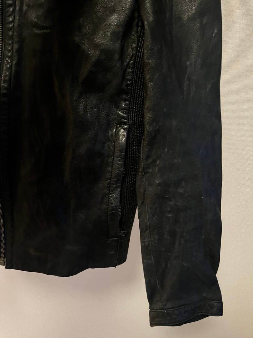 PRADA 2009年 ライダースジャケット 本革 48