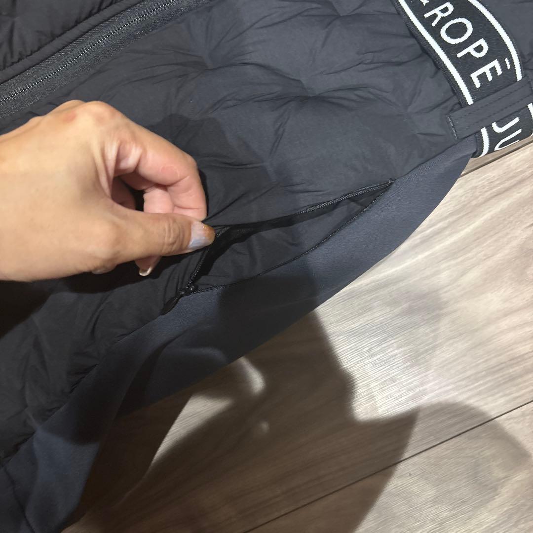 【撥水】【保温】ナイロンストレッチダウンワンピ