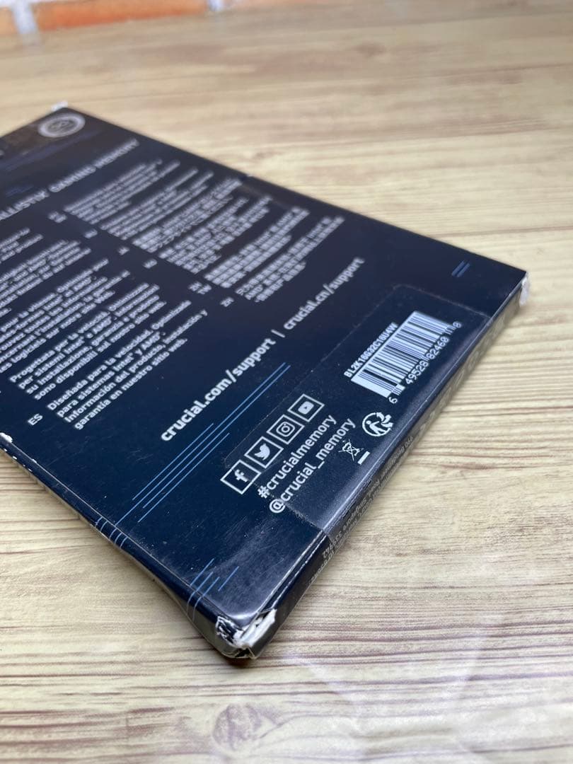 クルーシャル マイクロン製 デスクトップ用ゲーミングメモリ 16GBX2枚