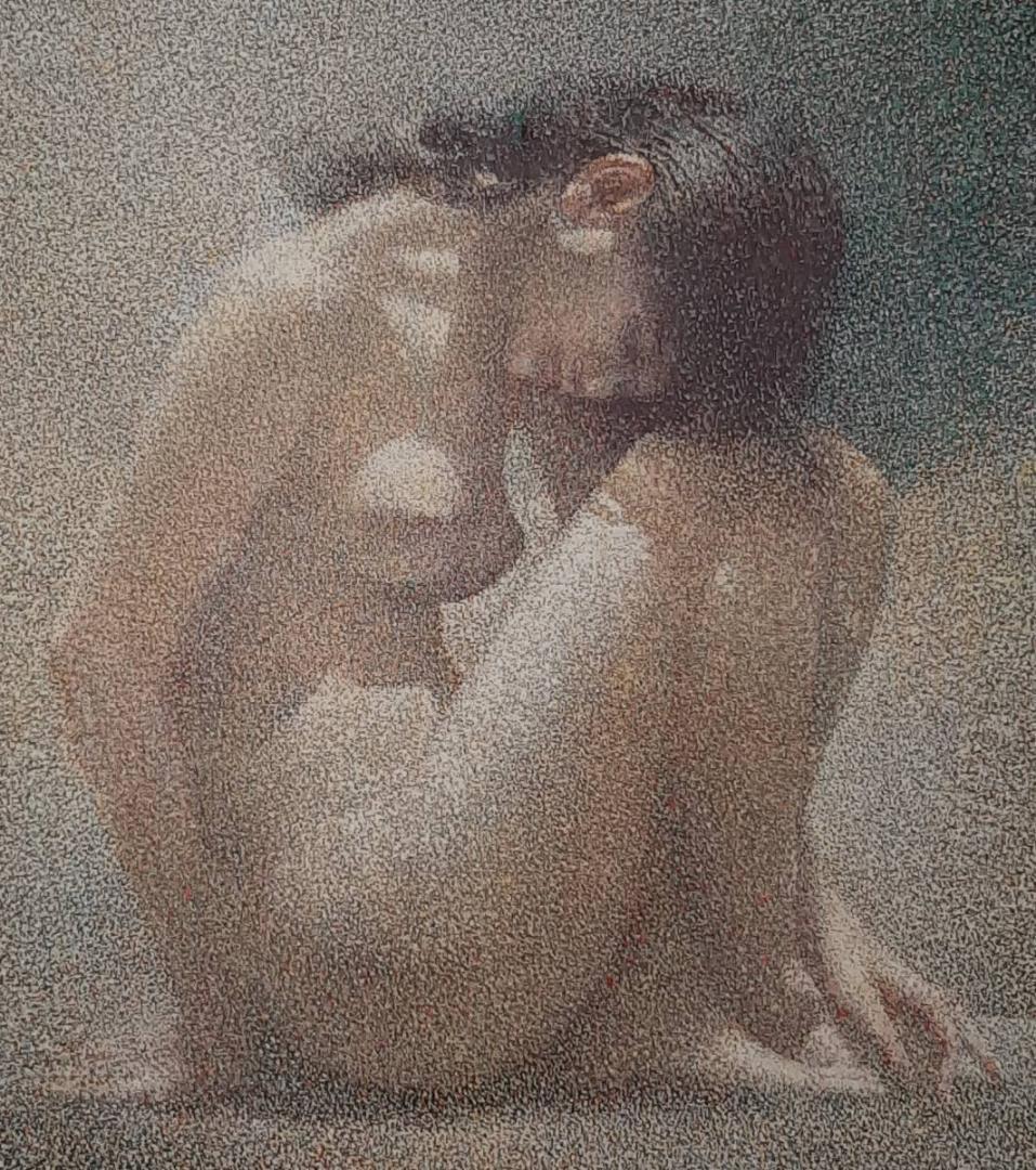 松澤茂雄、「微光」、希少画集の額装画、人気作品