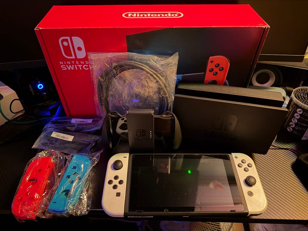 Nintendo Switch Joy-Con白 箱あり ACアダプター欠品