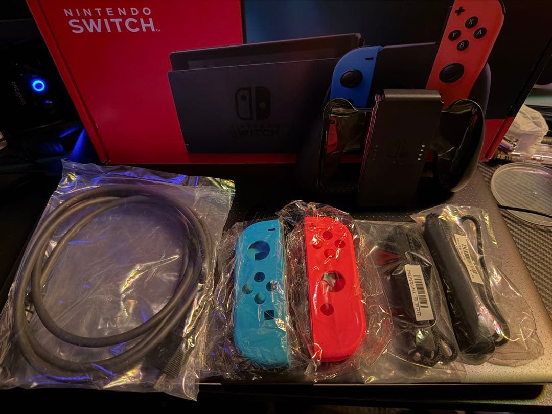 Nintendo Switch Joy-Con白 箱あり ACアダプター欠品