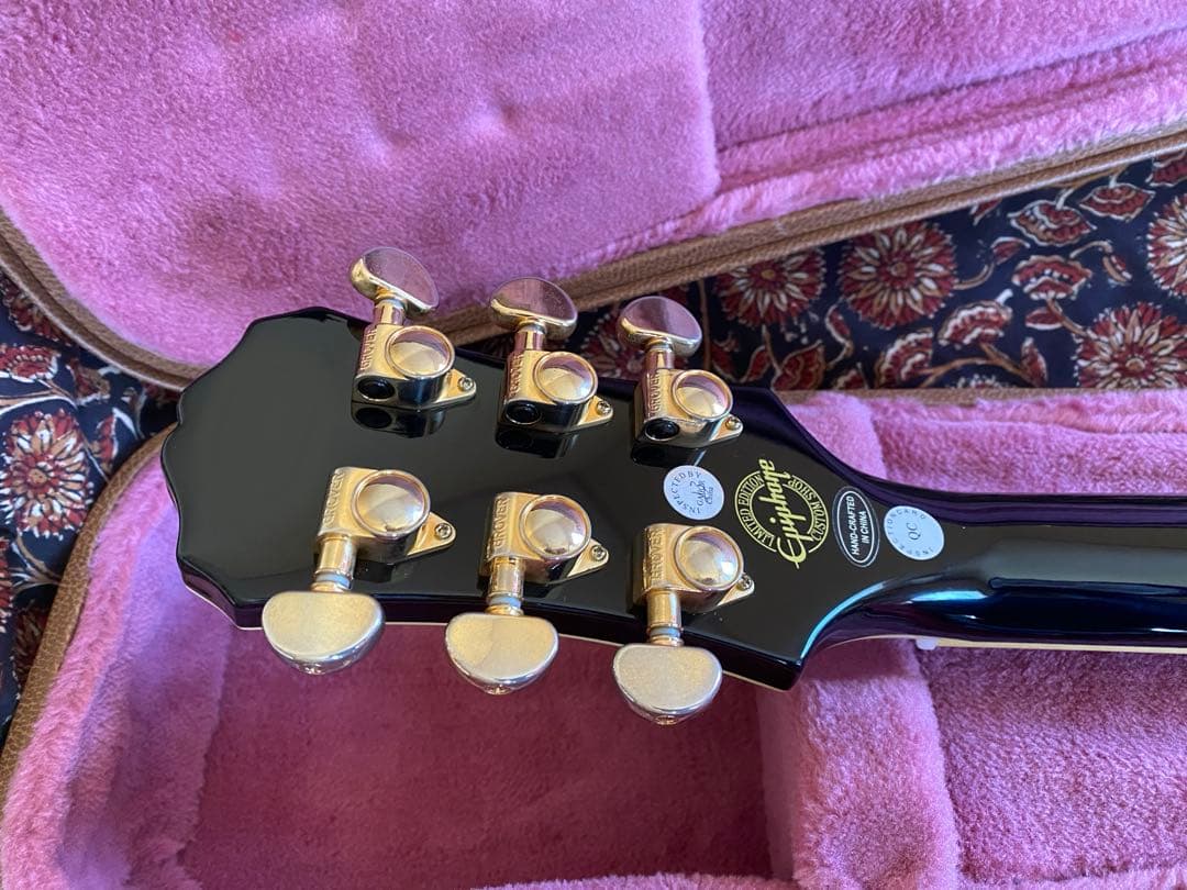 Epiphone Les Paul Custom Black Back ケース付