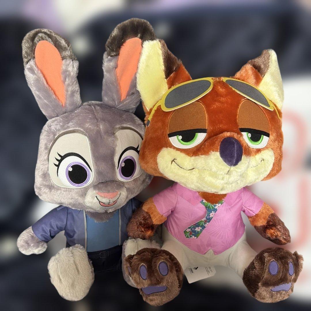 新品✨ズートピア2ニック・ワイルドとジュディ・ホップス ぬいぐるみセット