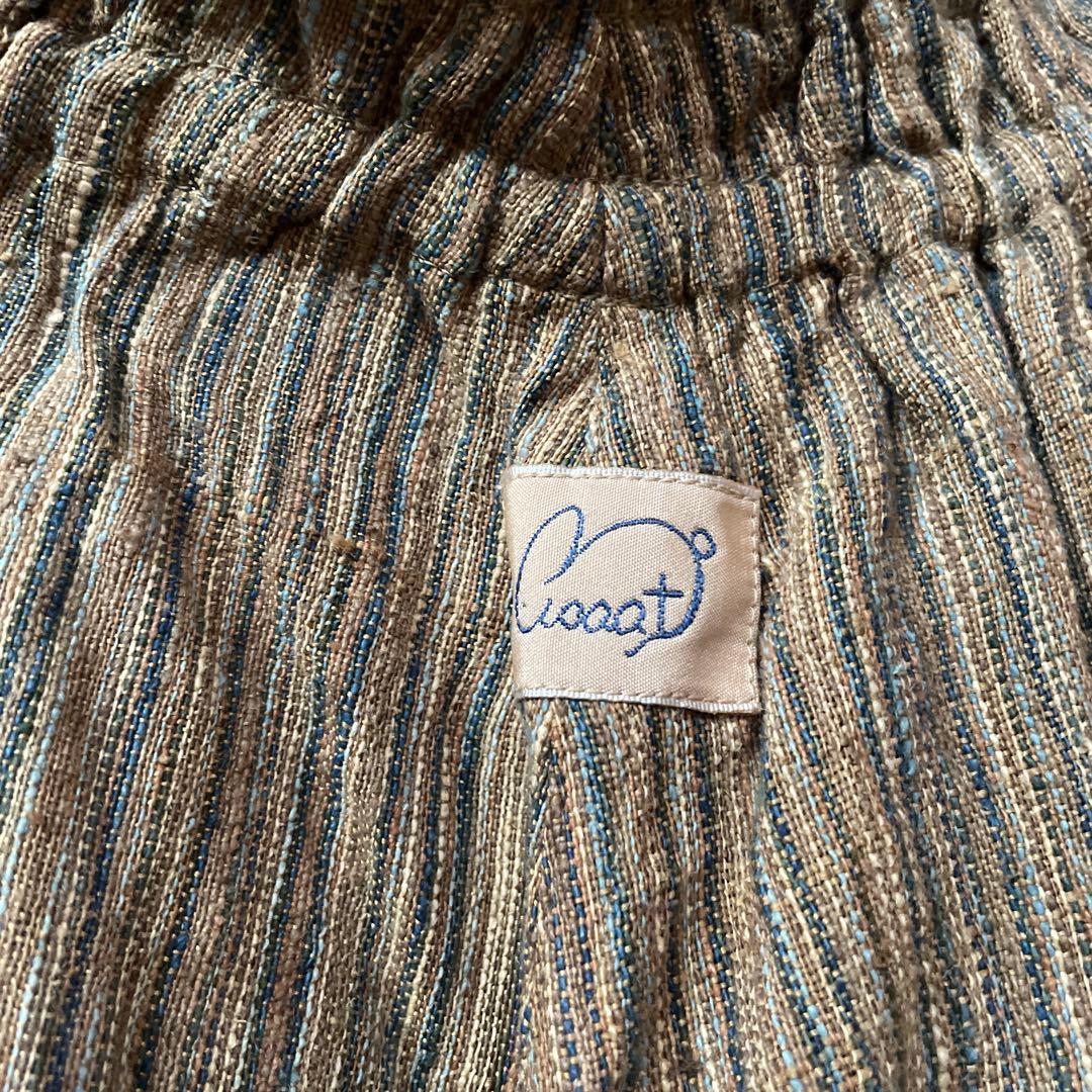 うさとの服　ストライプスカート風サルエルパンツ