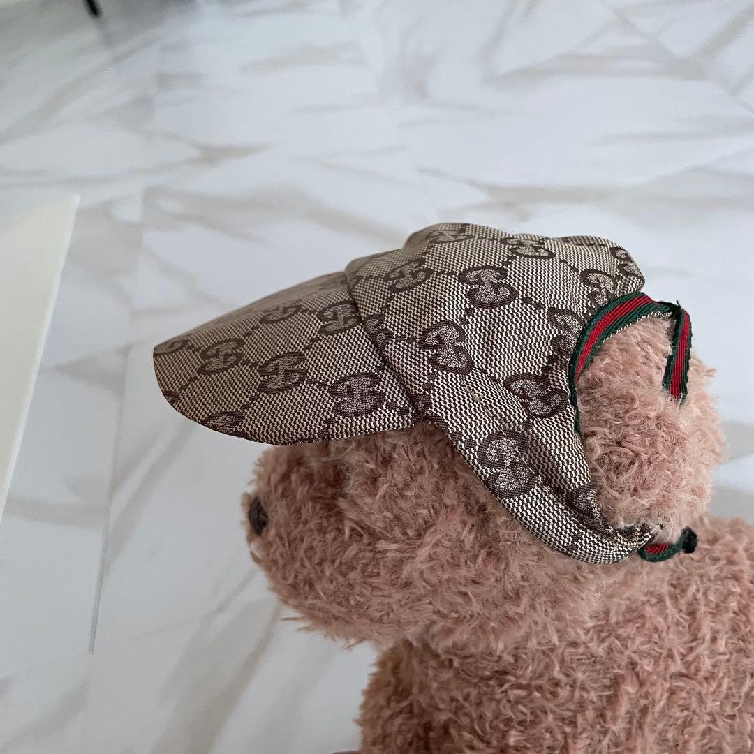 ✨正規品✨グッチ表記タグ付　GUCCI ペット用　キャップ　サンバイザー　犬　猫