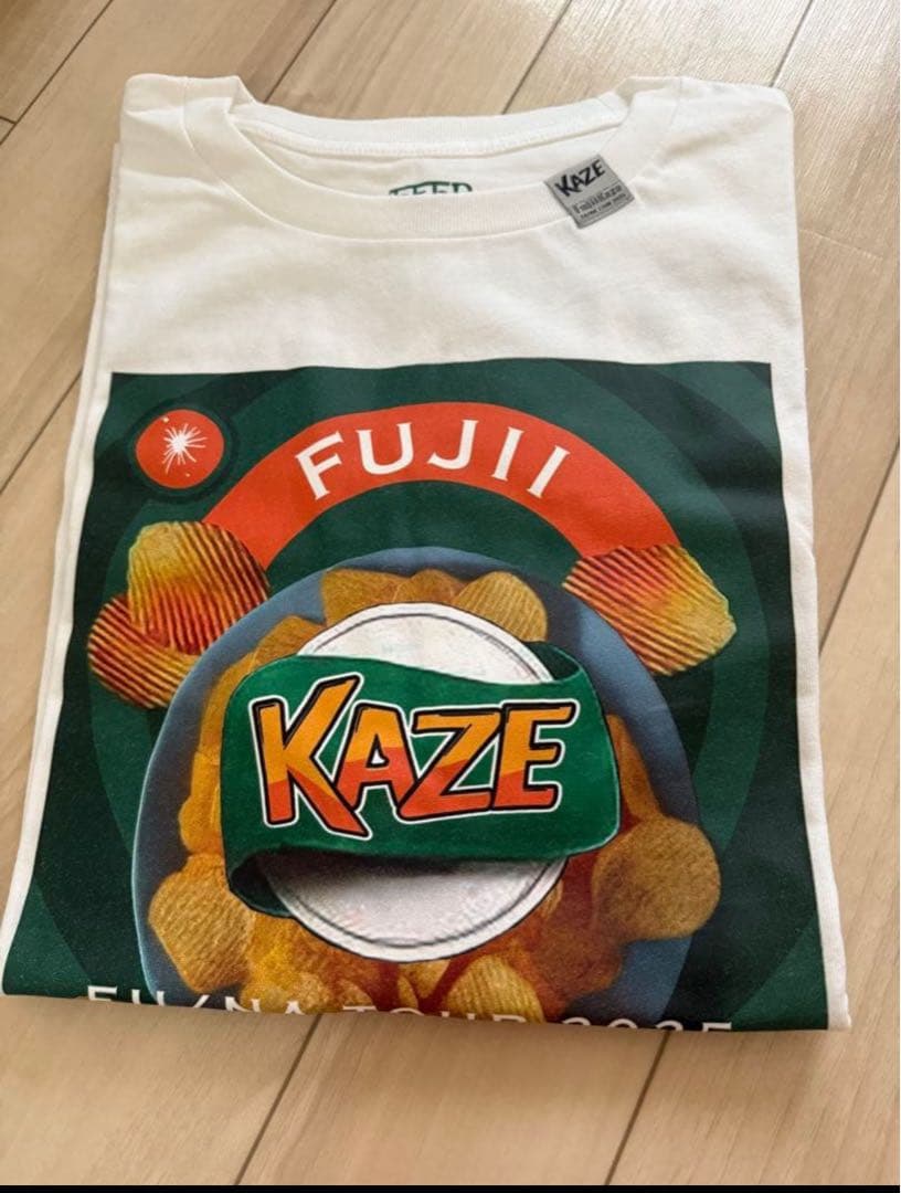 藤井風 ポテチ Tシャツ (Salt)　Mサイズ白ホワイト里庄おまけ付新品未使用