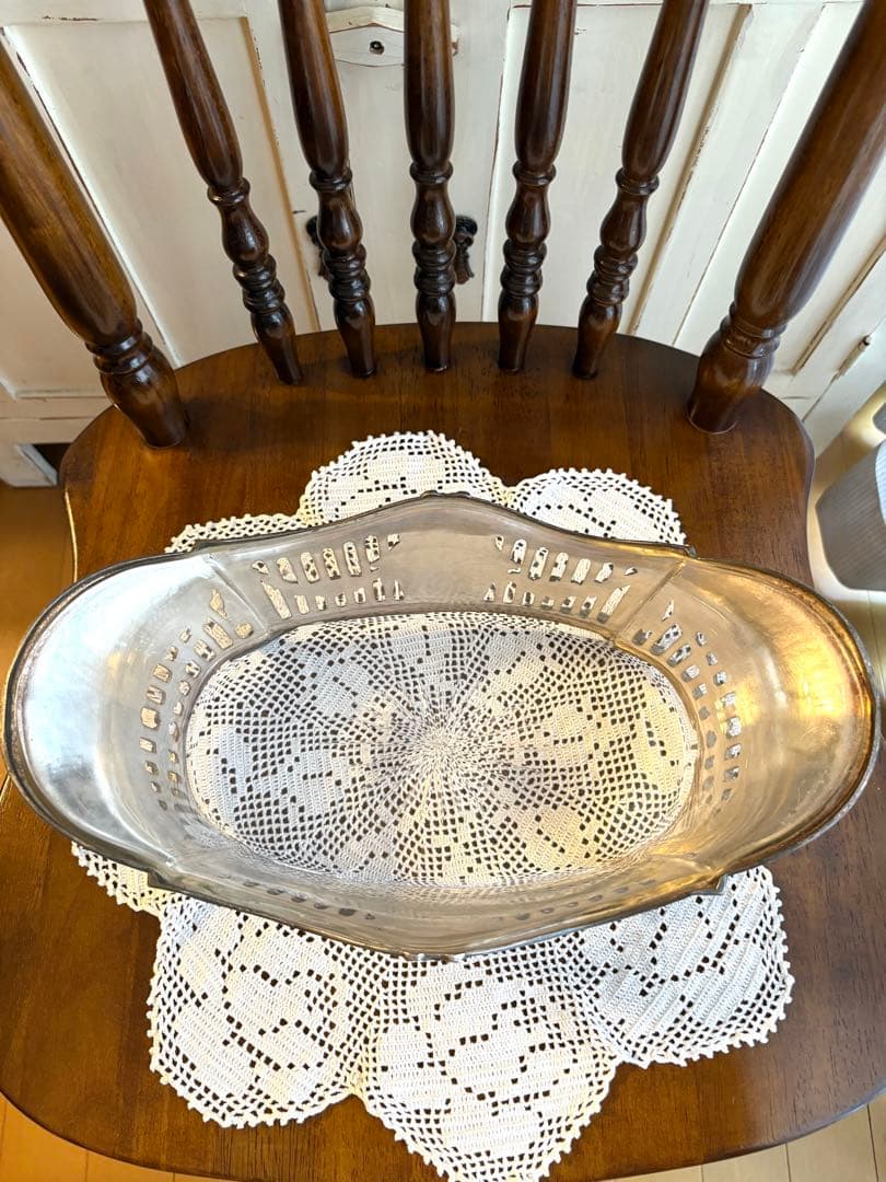 ♡ フランスアンティーク　ジャルディニエール　ローズガーランド　リボン　オルモル