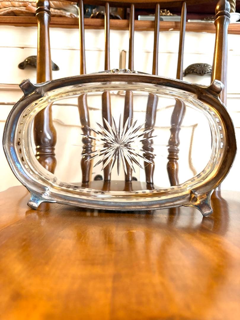 ♡ フランスアンティーク　ジャルディニエール　ローズガーランド　リボン　オルモル