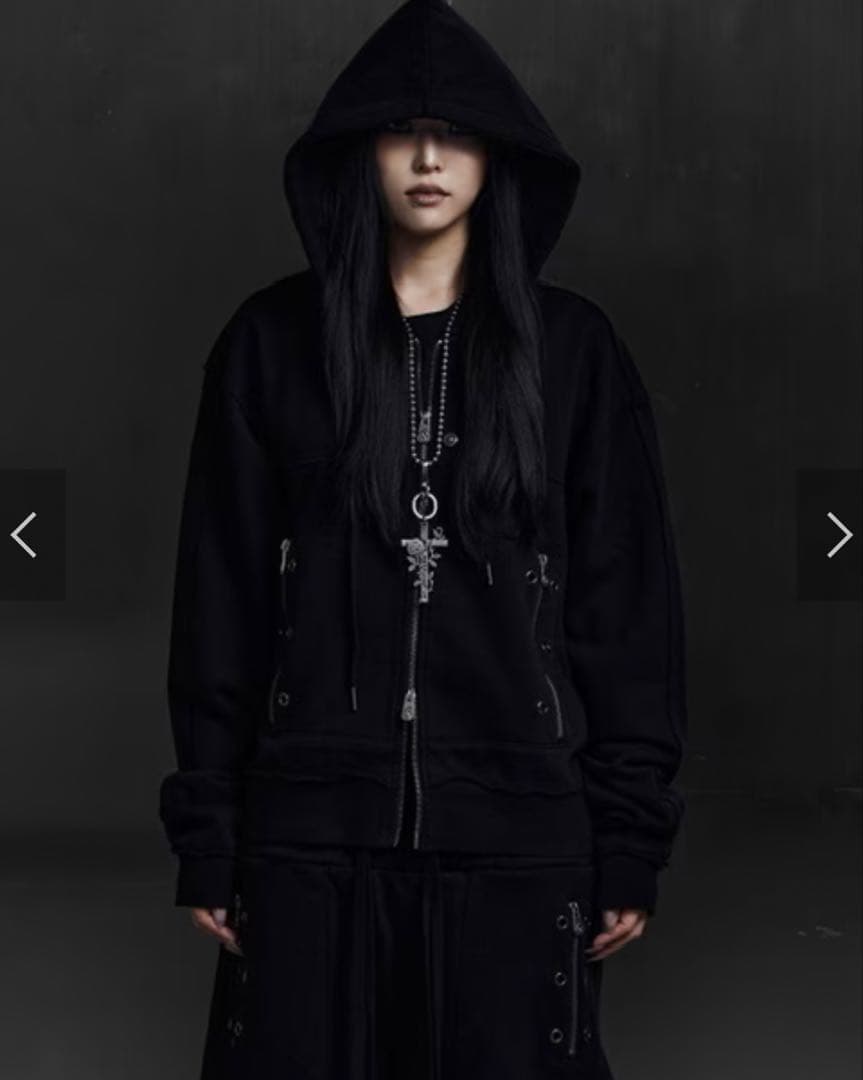 Rosen Kreuz ZIP-UP HOODIE ジップパーカー