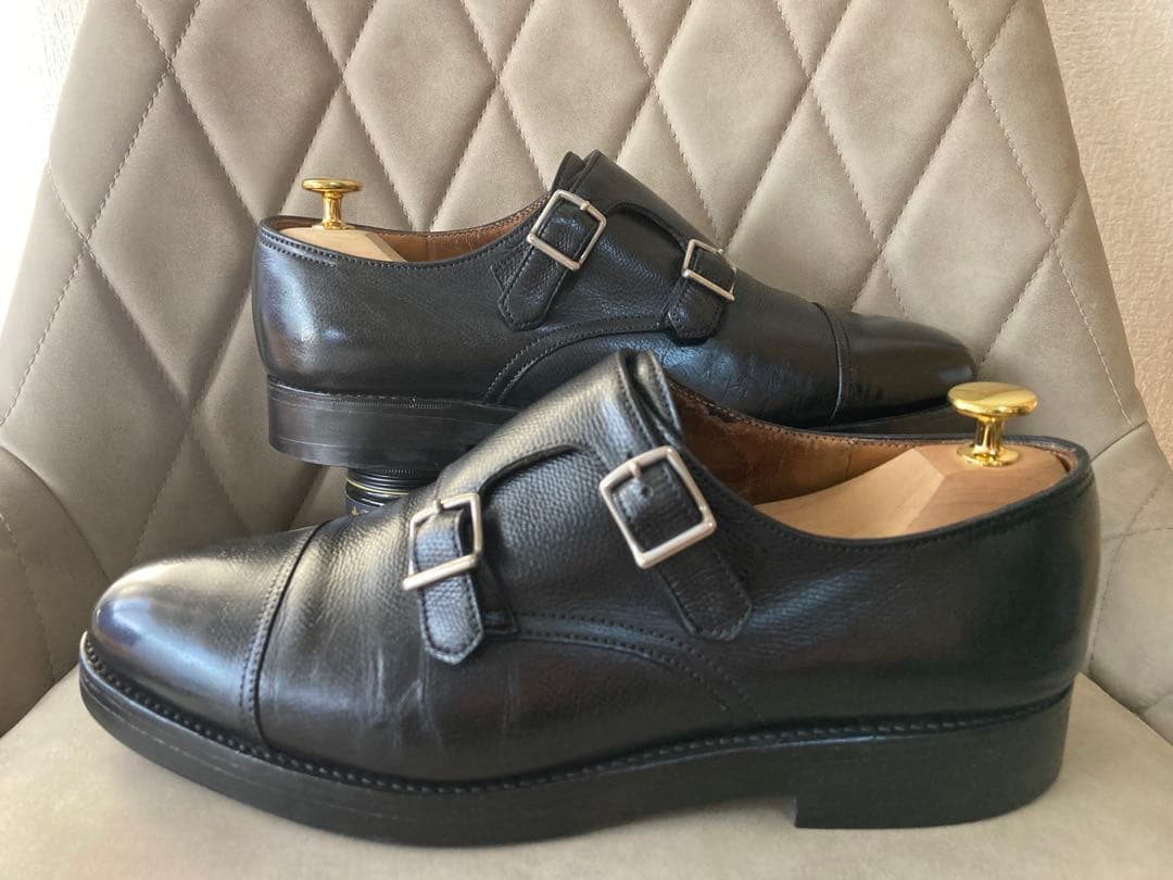 JOHN LOBB ジョンロブ　ダブルモンクストラップ　黒　25cm相当