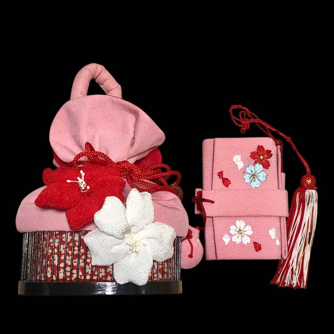 【式部浪漫】七五三　ブランド　7歳　刺繍　着物　作り帯　セット　日本製　女の子