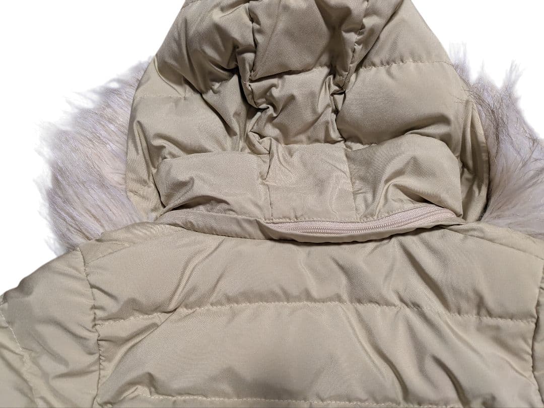 ケイト・スペード　ベージュ フリル付きダウンコート 90cm