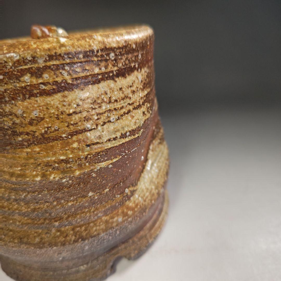 ウ265 水指『青木鵬磨作』『焼〆　水指　共箱』茶道具