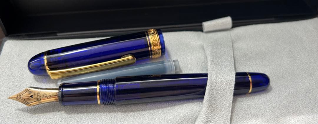 プラチナ万年筆 3776センチュリー シャルトルブルー EF
