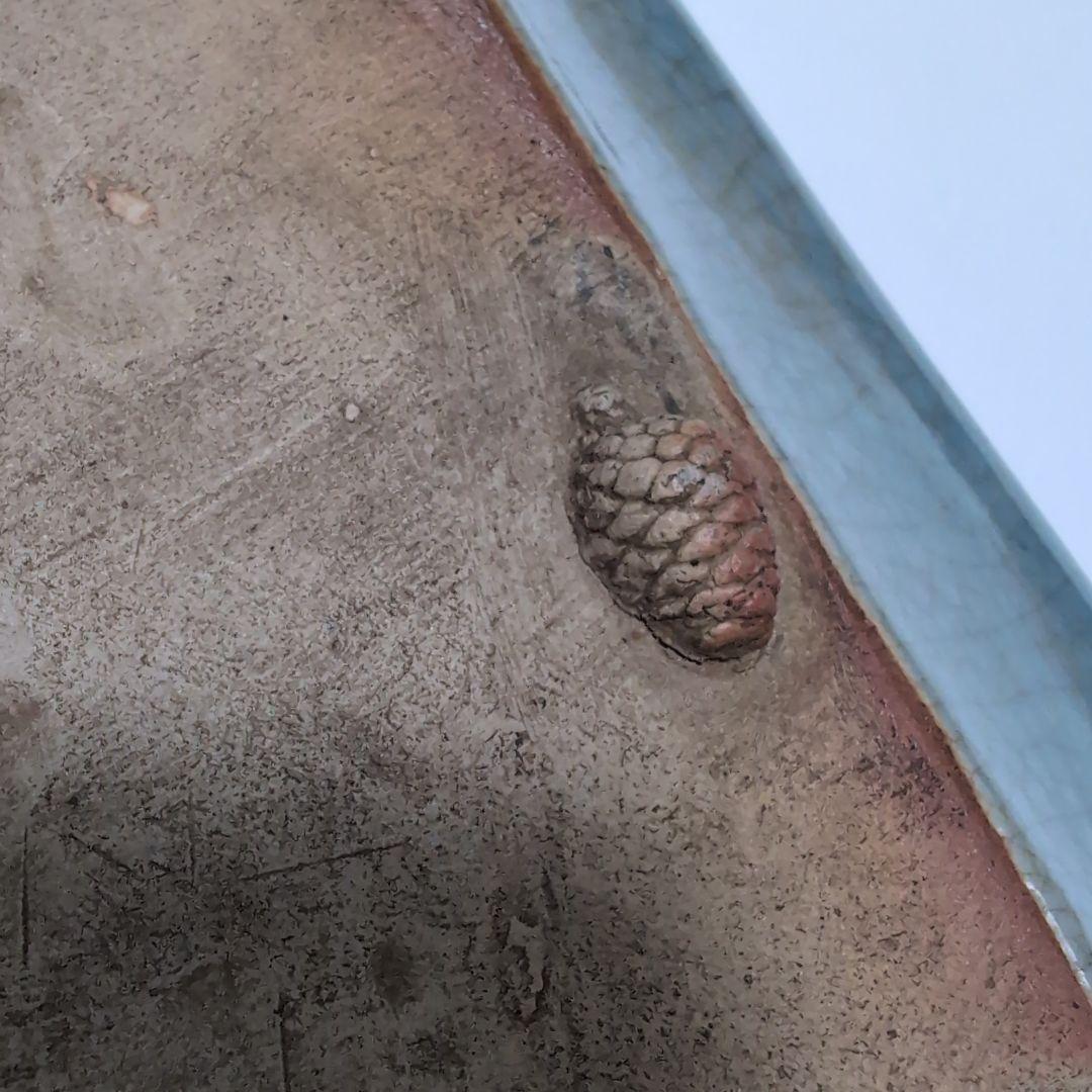 【骨董品】白磁鶴紋四方皿　菓子器