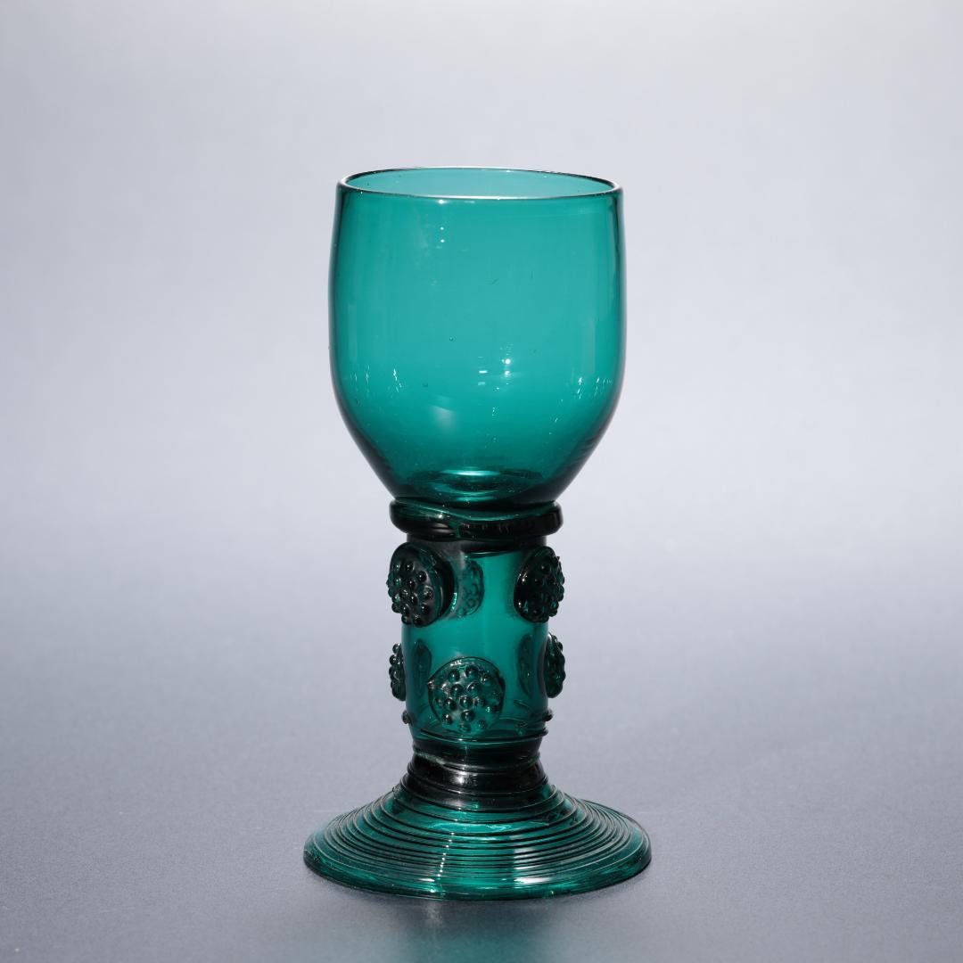 アンティークグラス　レーマーグラス　グリーン　ゴブレット　R1339ダI