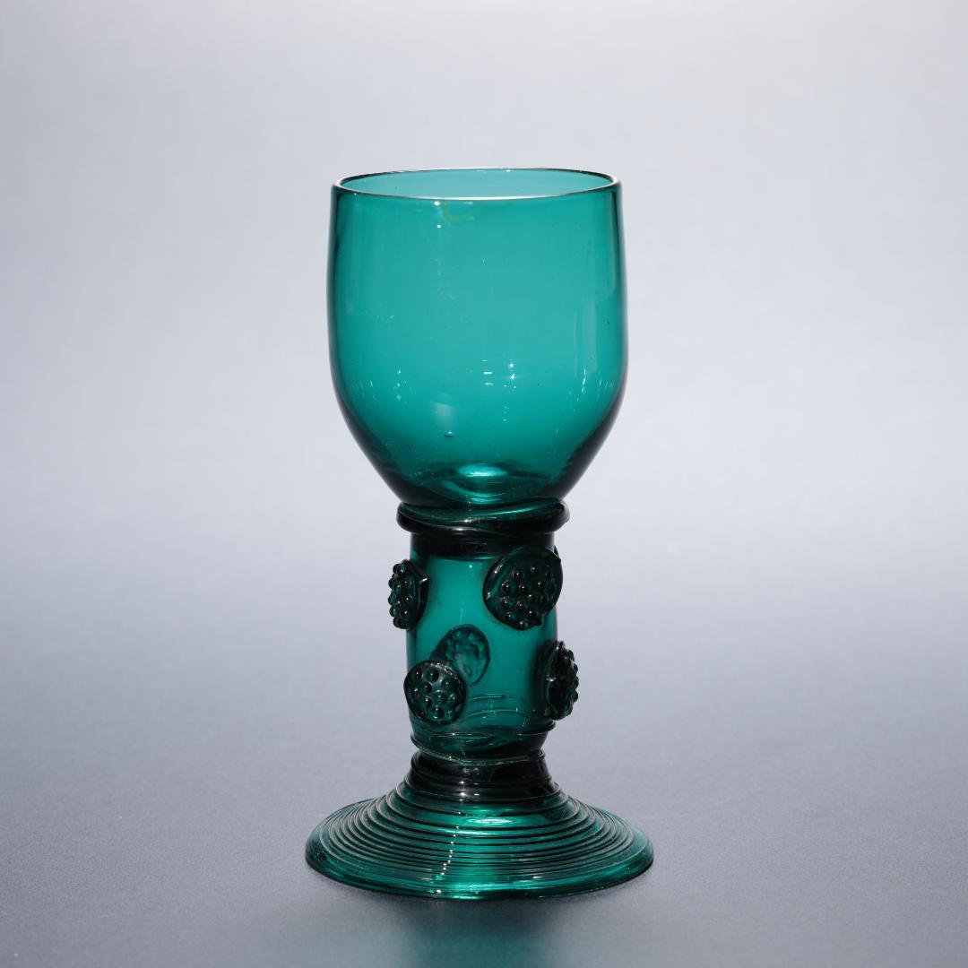 アンティークグラス　レーマーグラス　グリーン　ゴブレット　R1339ダI