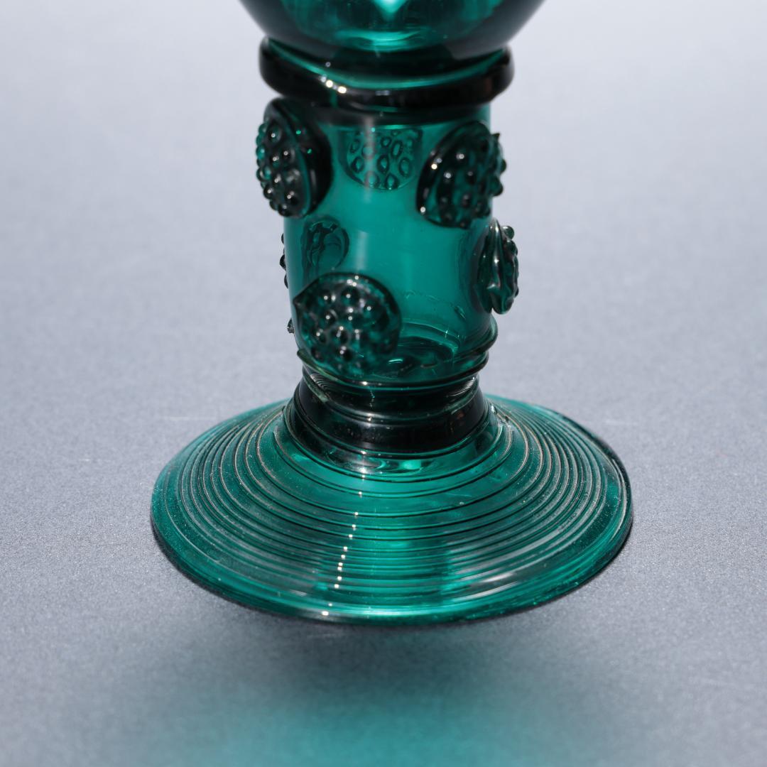 アンティークグラス　レーマーグラス　グリーン　ゴブレット　R1339ダI