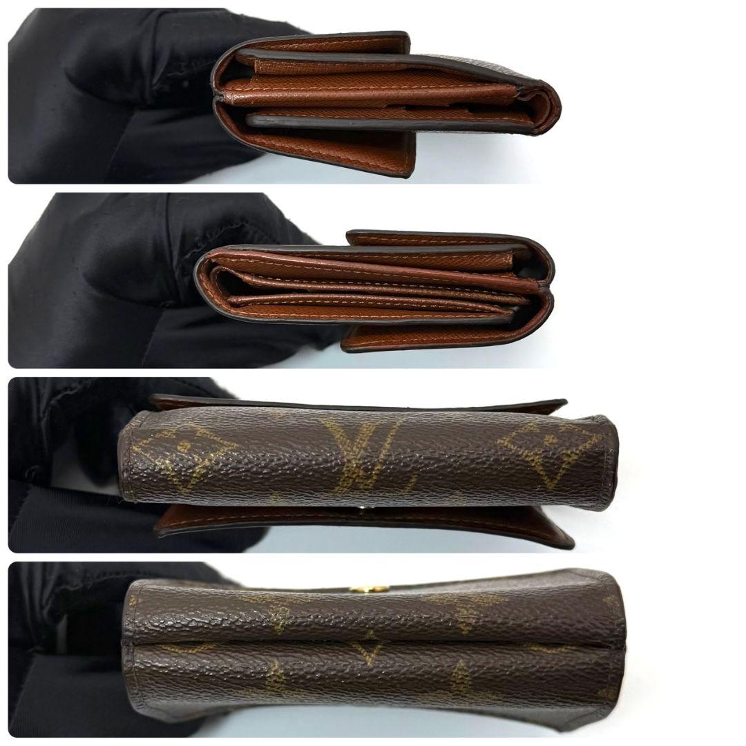 良品 ルイヴィトン モノグラム ポルトモネ ビエ カルトクレディ Wホック 財布