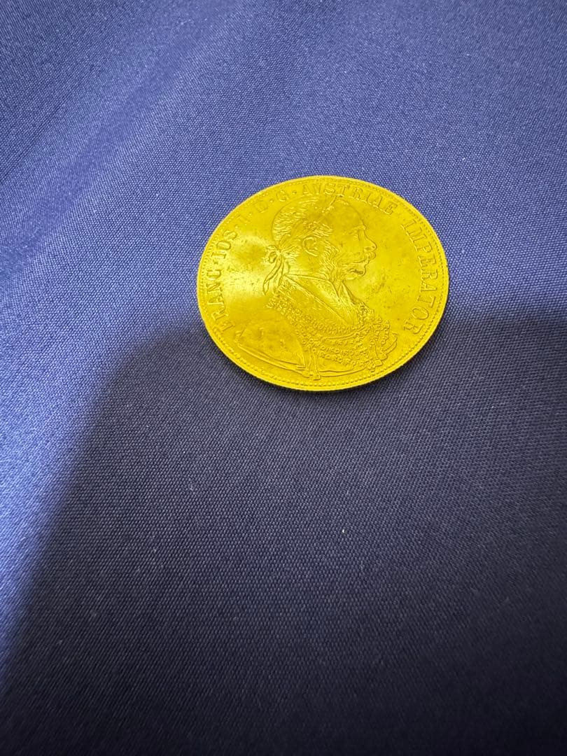 海外古銭　オーストリア　ダカット　双頭の鷲　　1879年