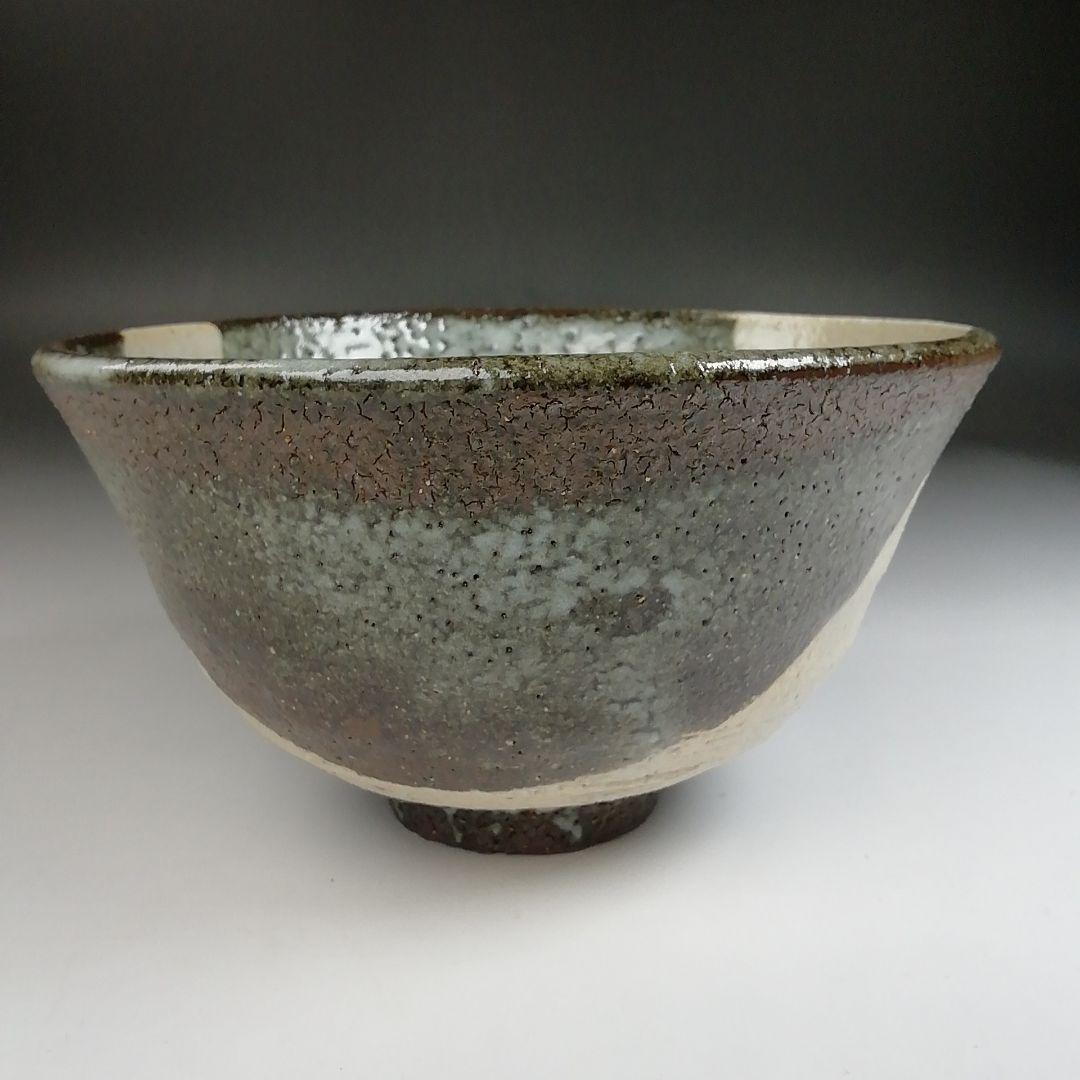 Ｔ１１　茶碗　『斑唐津手　茶碗』『奥村考山造』　共箱　抹茶碗　茶道具