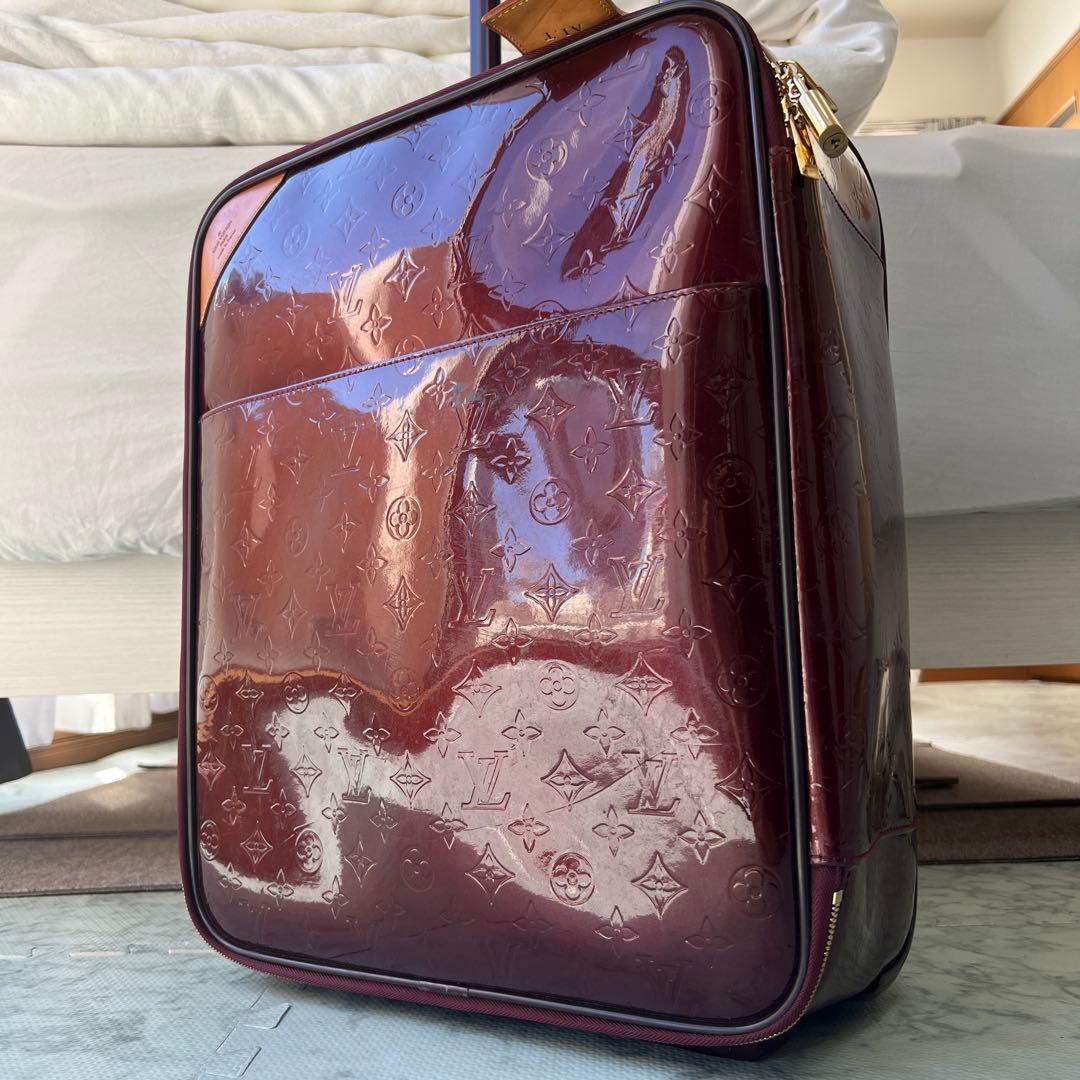 希少✨ルイヴィトン ペガス45 ヴェルニ モノグラム レザー キャリーケース