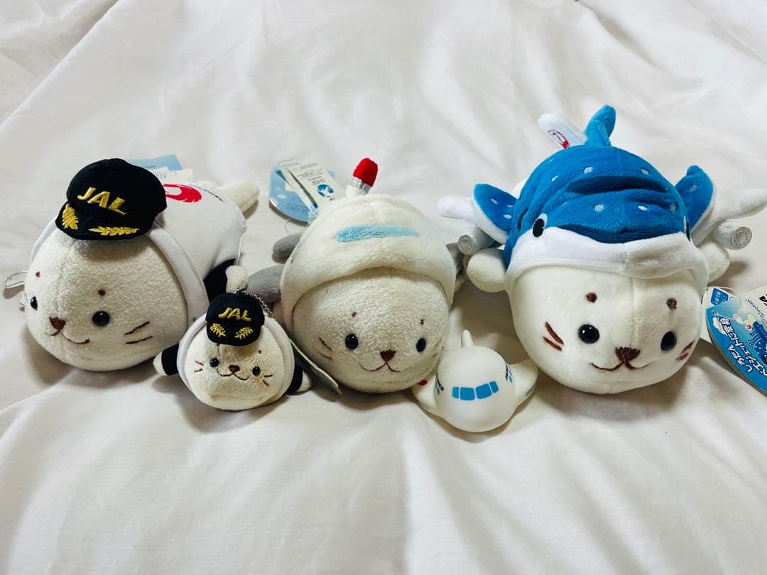JAL しろたん ぬいぐるみセット