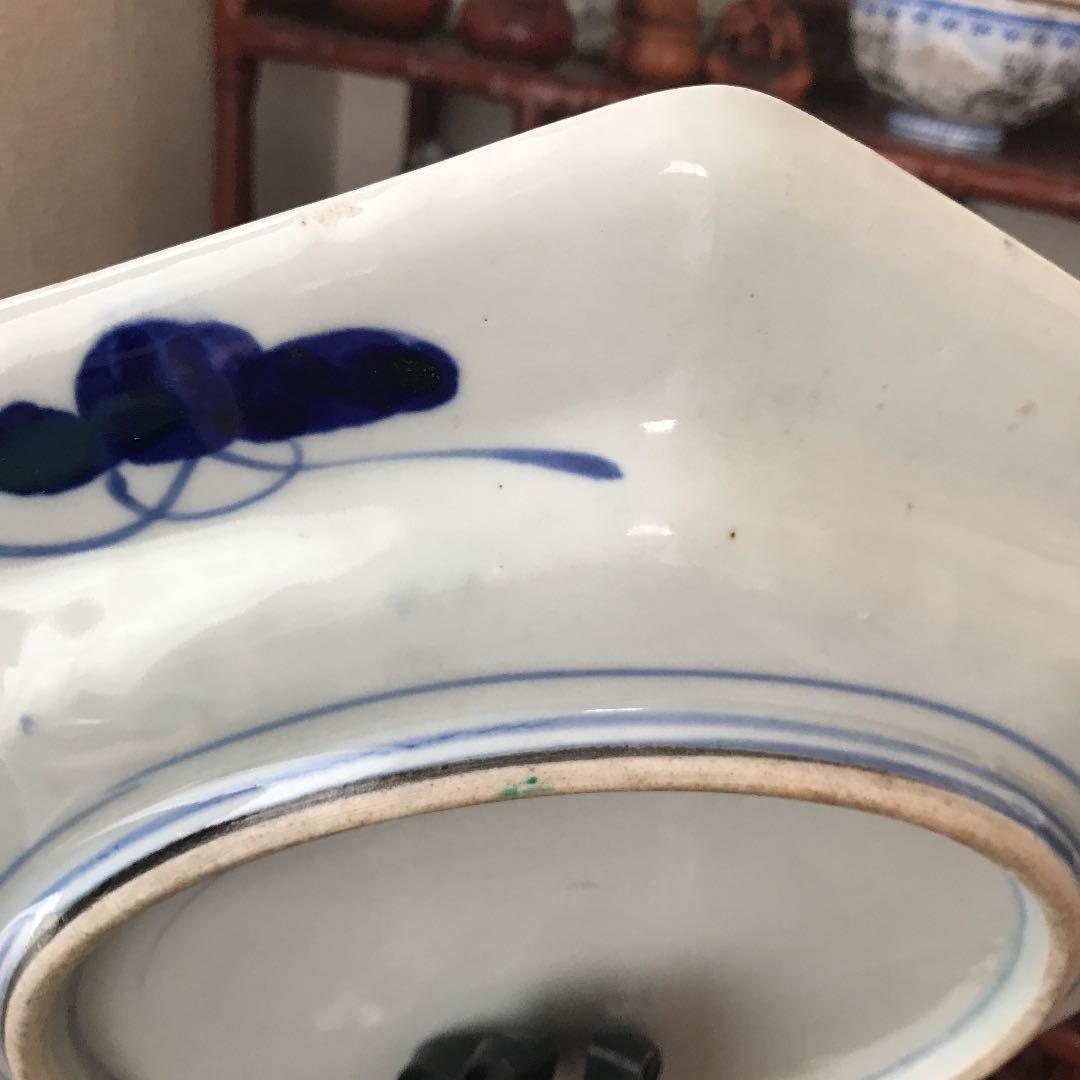 古伊万里　古美術　赤絵　飾り皿　観賞皿　年代品