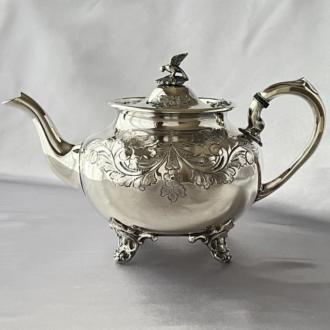 【Harts The Silversmiths】 ファルコンのティーセット 3点