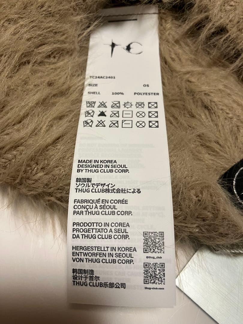 THUG CLUB サグクラブ Beanie Brownビーニー